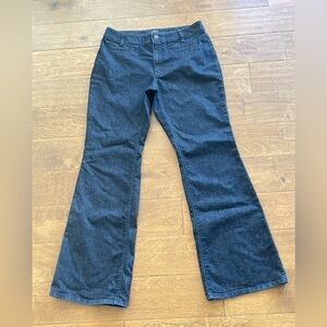 Ann Taylor Navy Curvy flare Jeans